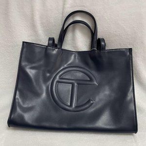 Telfar Medium Navy Blue  Shopping Bag